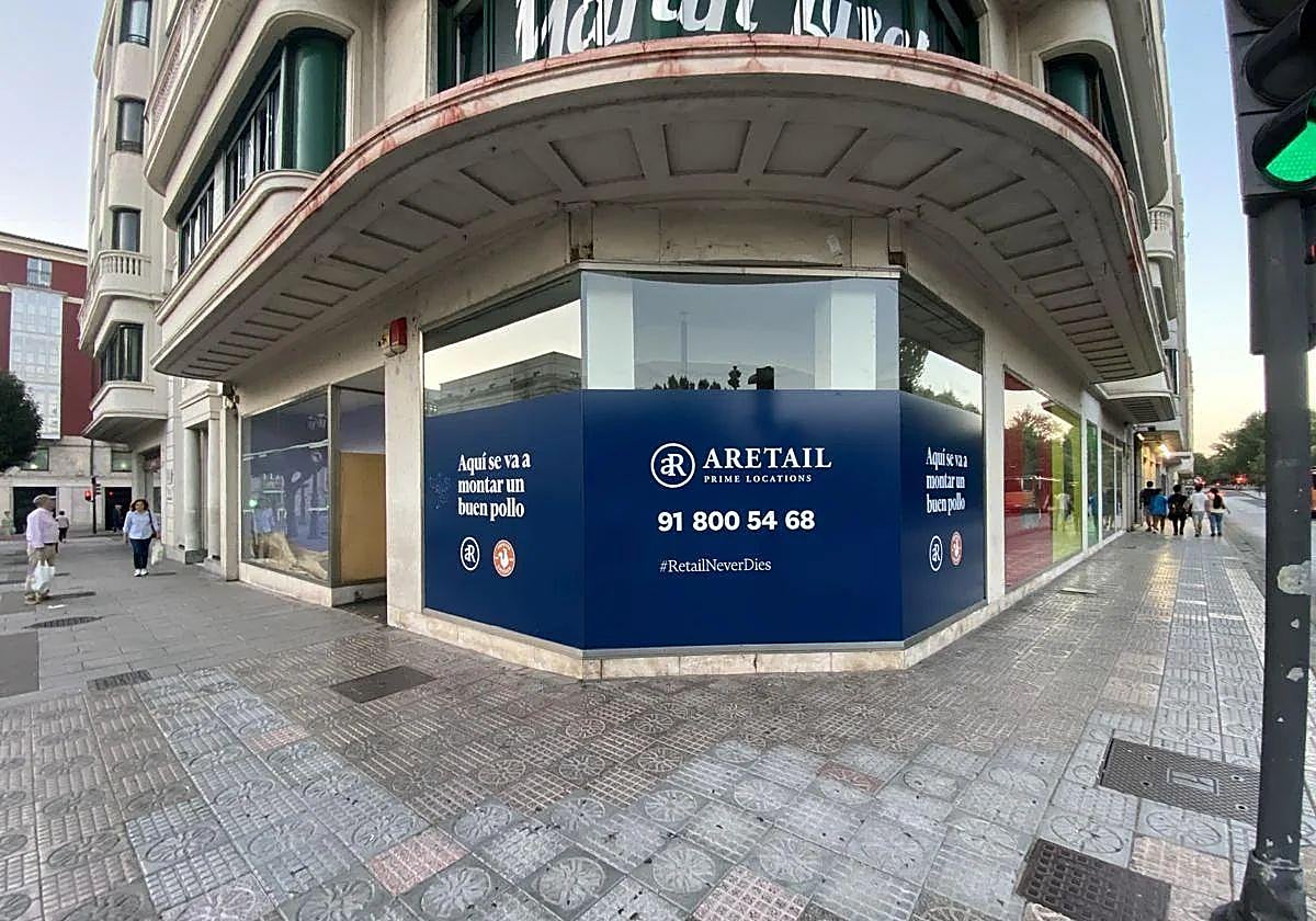 Fachada del próximo local de Popeyes de Burgos