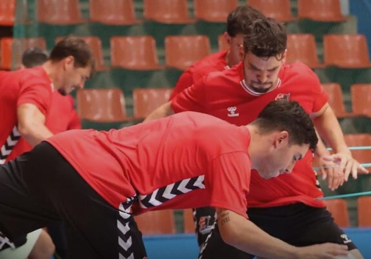 Imagen de un entrenamiento de pretemporada del UBU San Pablo.