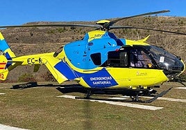 Imagen de archivo del helicóptero de emergencias sanitarias.