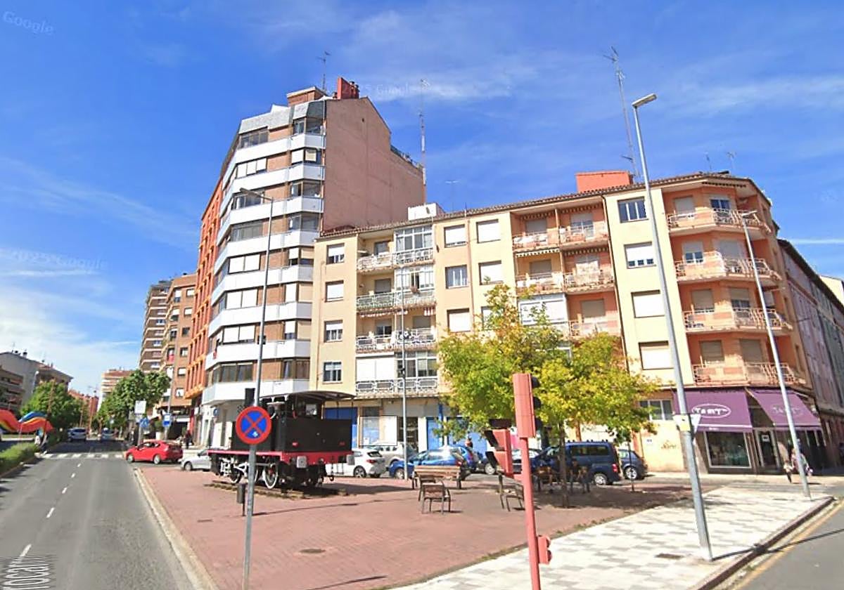 Cruce entre Ronda del Ferrocarril y Arenal, en Miranda de Ebro.