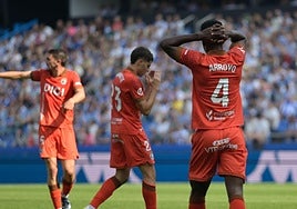 Imagen del partido entre el Deportivo y el Burgos CF.