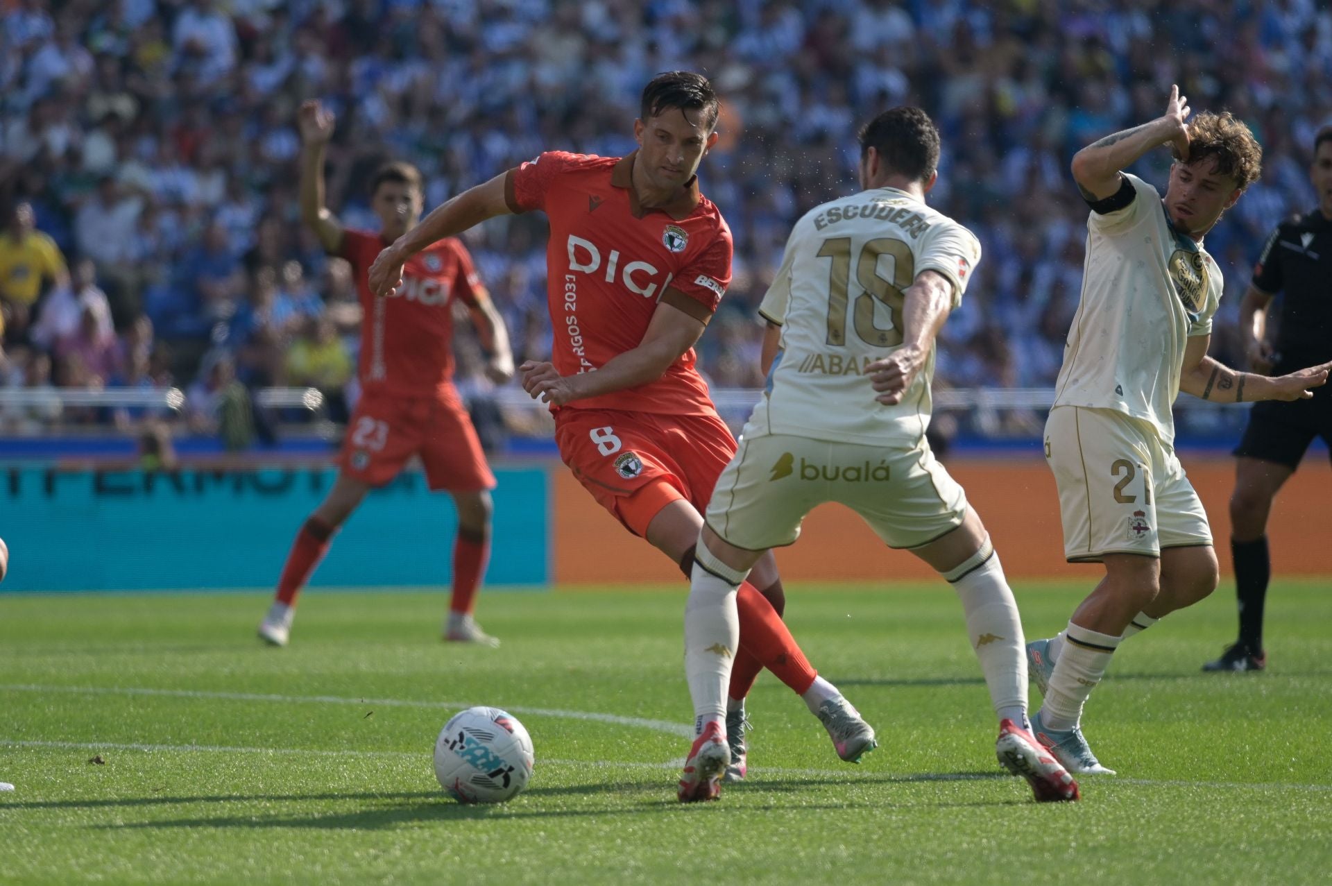 Así ha sido en imágenes el empate entre el Deportivo y el Burgos CF