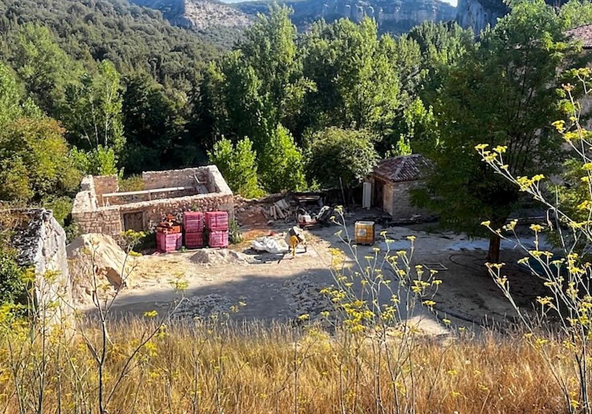 Obras que se llevan a cabo en San Pedro de Arlanza.