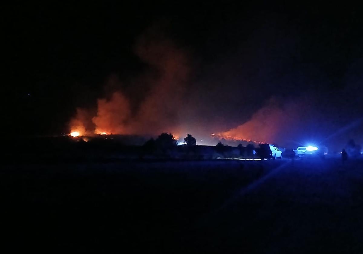 Incendio en la sierra de la Demanda.