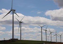 Parque eólico de la provincia de Burgos.