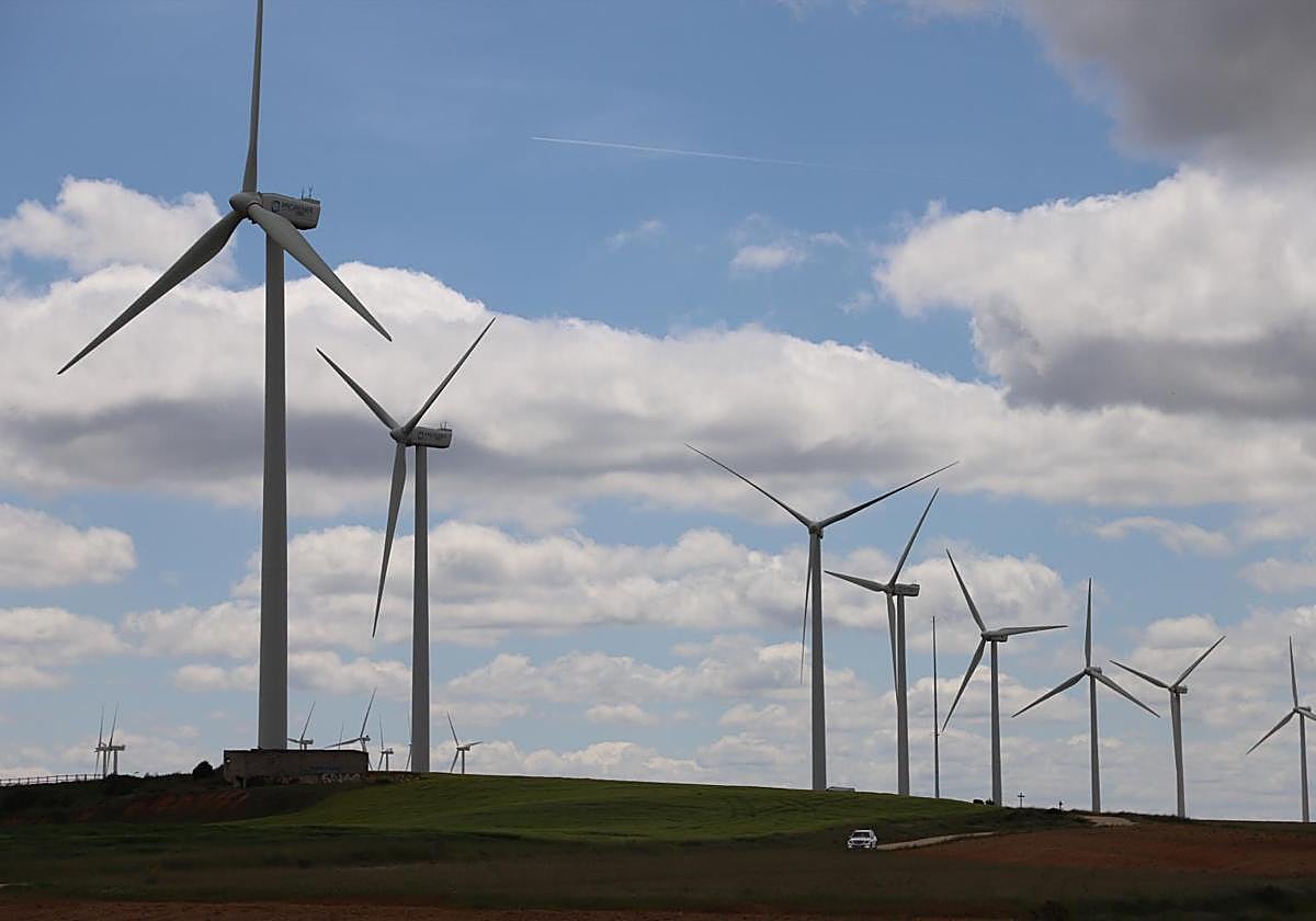 Parque eólico de la provincia de Burgos.