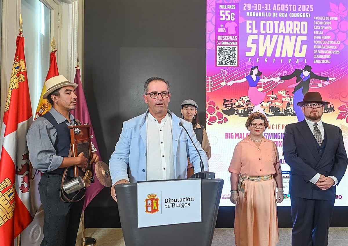 Imagen secundaria 1 - El pueblo de Burgos que acoge un festival de swing maridado con vino y viaje al pasado