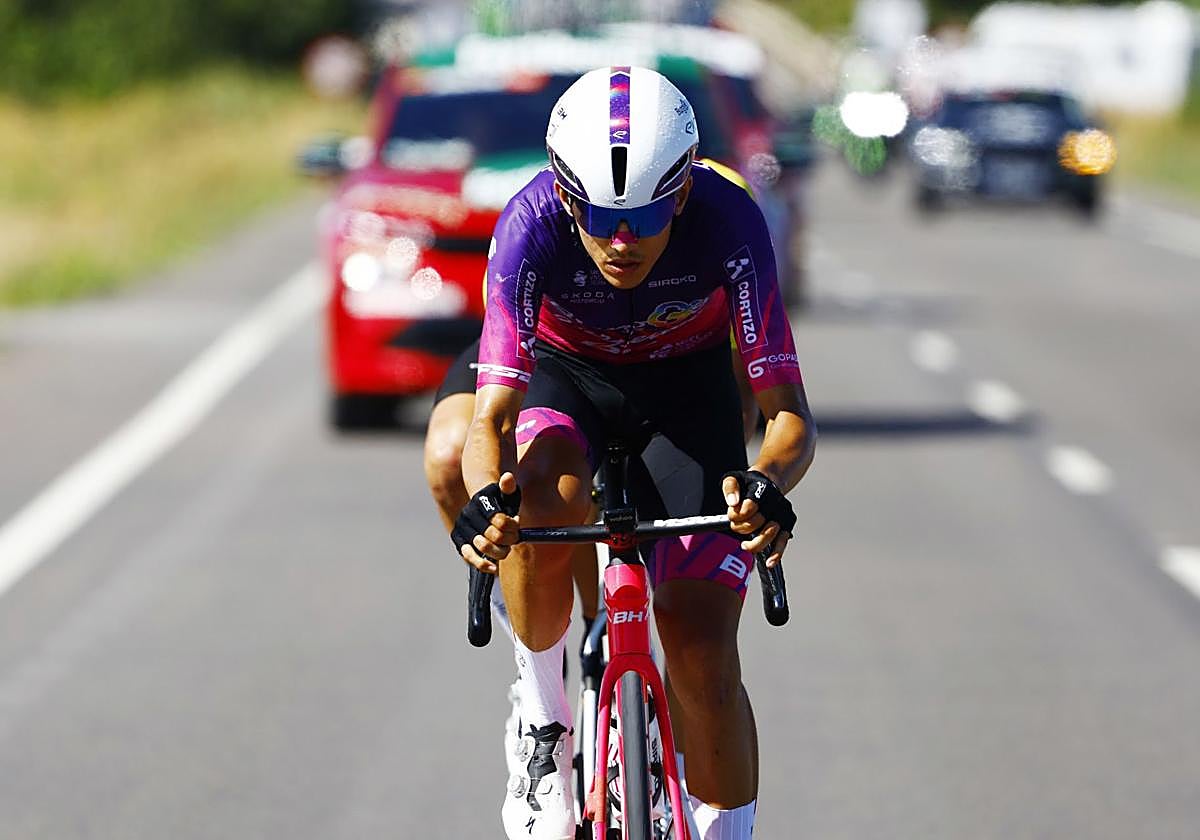 José Luis Faura protagonizó la cuarta escapada de los burgaleses en La Vuelta.