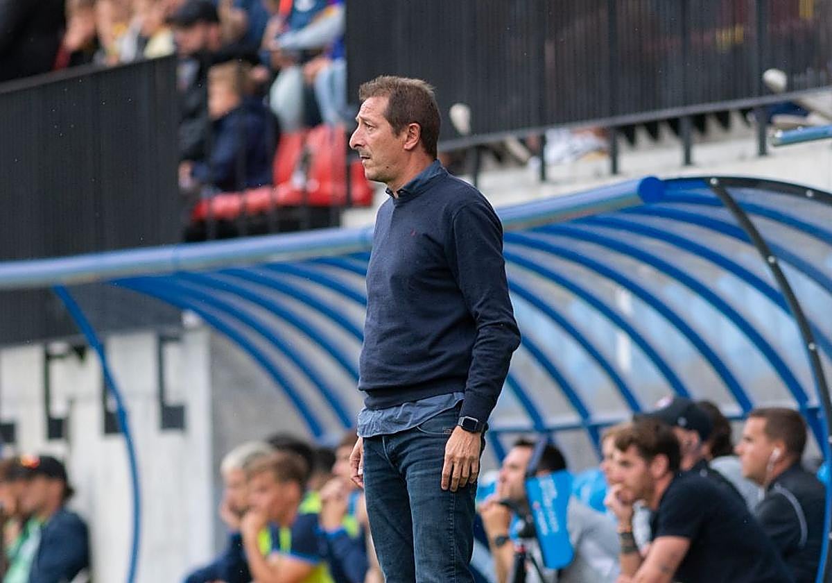 Luis Miguel Ramis, entrenador del Burgos CF.