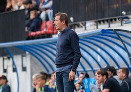 Luis Miguel Ramis, entrenador del Burgos CF.