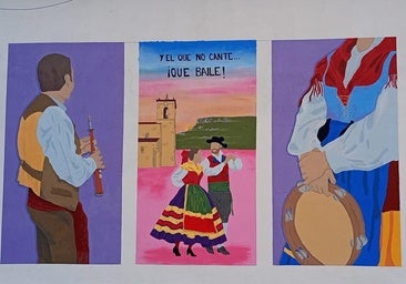El pueblo de Burgos que revive su folclore y raíces gracias a un mural