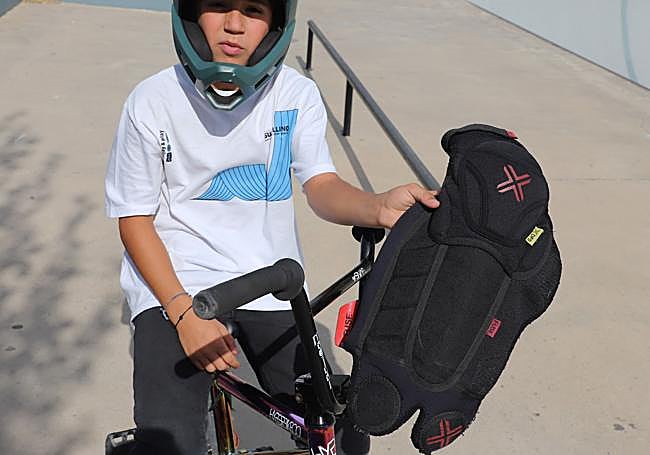 Elementos de protección para practicar BMX.