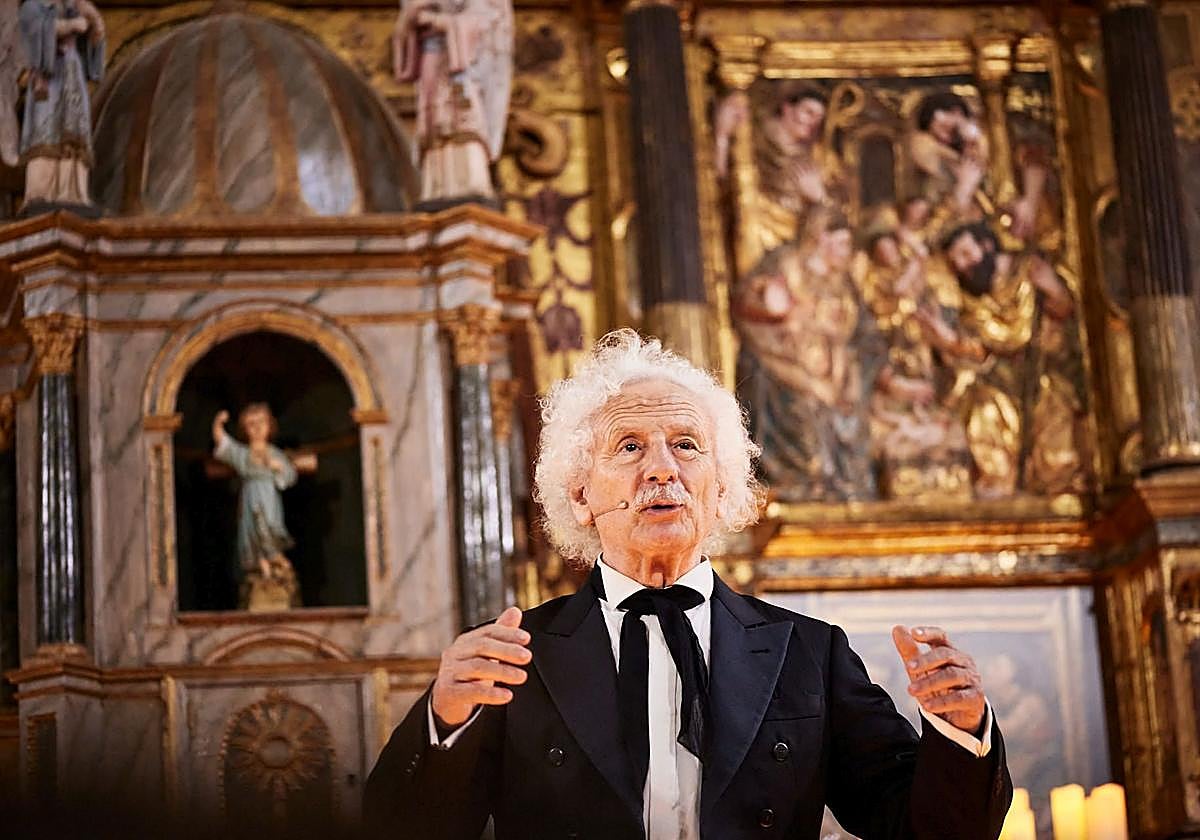 Rafael Álvares El Brujo, durante su actuación en Sargentes de la Lora.