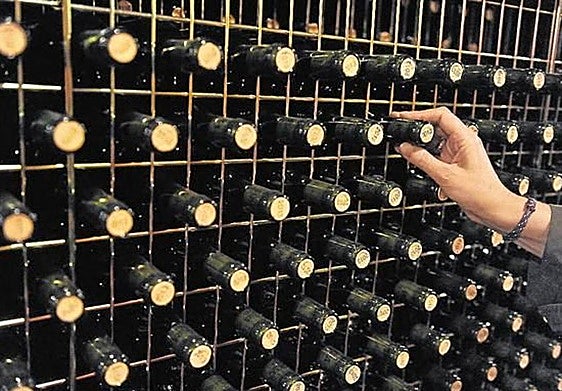 Botellas de vino de La Ribera del Duero.