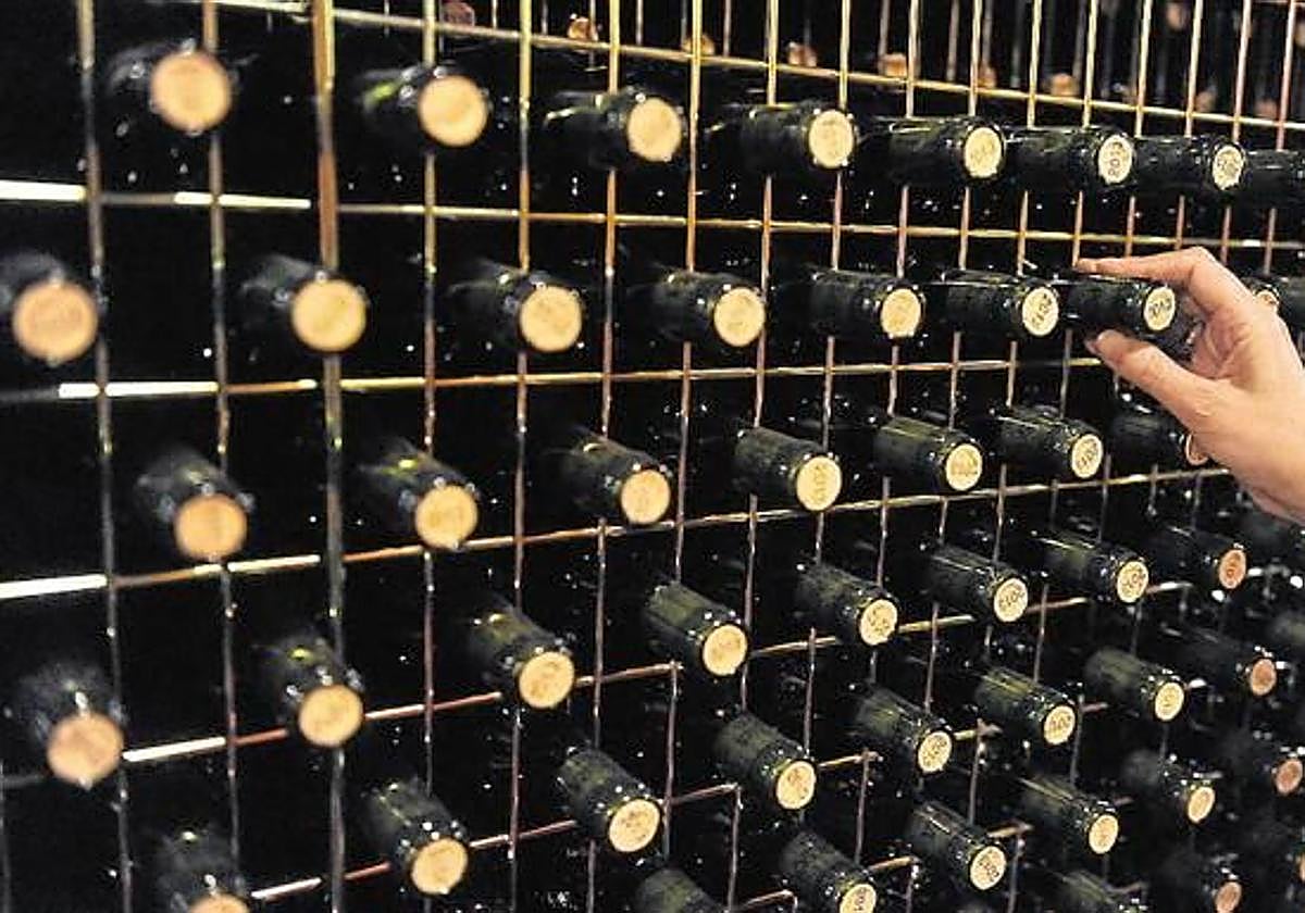 Botellas de vino de La Ribera del Duero.