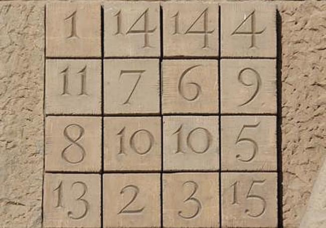 El cuadrado mágico que tiene como referencia el número 60.