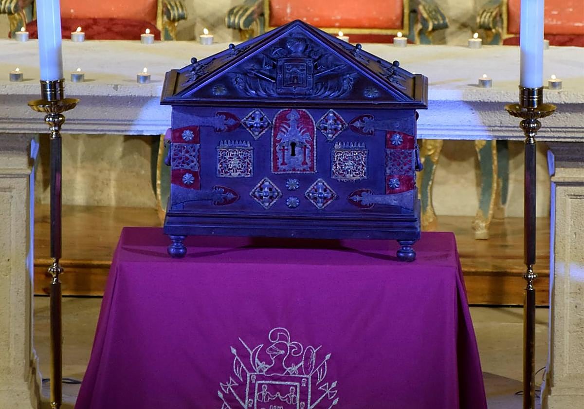 Cofre custodiado en Salas donde se guardan las cabeza de los siete infantes de Lara.