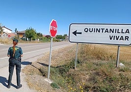 Imagen de archivo de la entrada a Quintanilla Vivar.