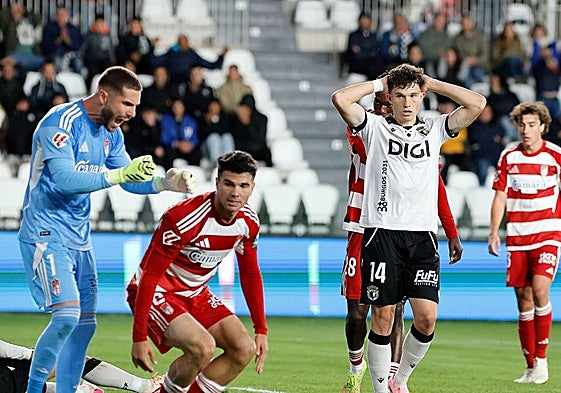 David González, lamentándose de una ocasión fallada.