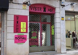Tienda que cerrará en Burgos en los próximos días.