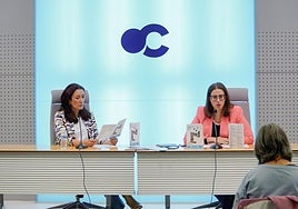 Laura Sebastían, directora general Fundación Círculo, y Silvia Arribas, gestora cultural Fundación Círculo.