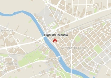 Intoxicada una mujer en el incendio de una vivienda en Miranda