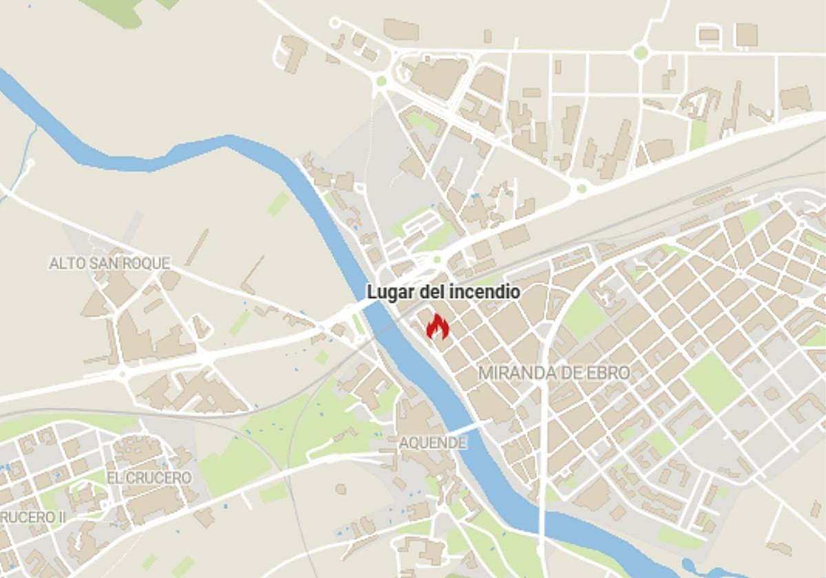 Incendio en Miranda de Ebro.