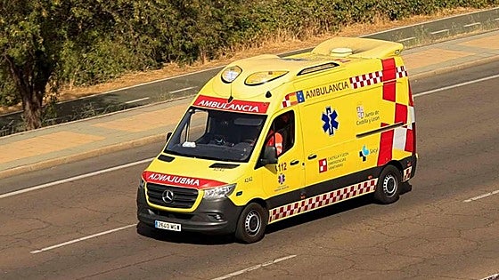 Herido un motorista en una colisión con un turismo en Burgos