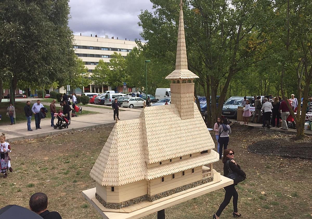 Maqueta de la nueva iglesia ortodoxa que se construirá en Burgos.