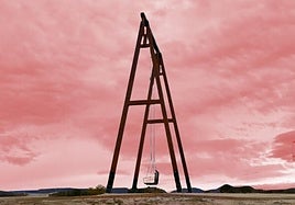 Imagen editada del gran columpio de Santocildes