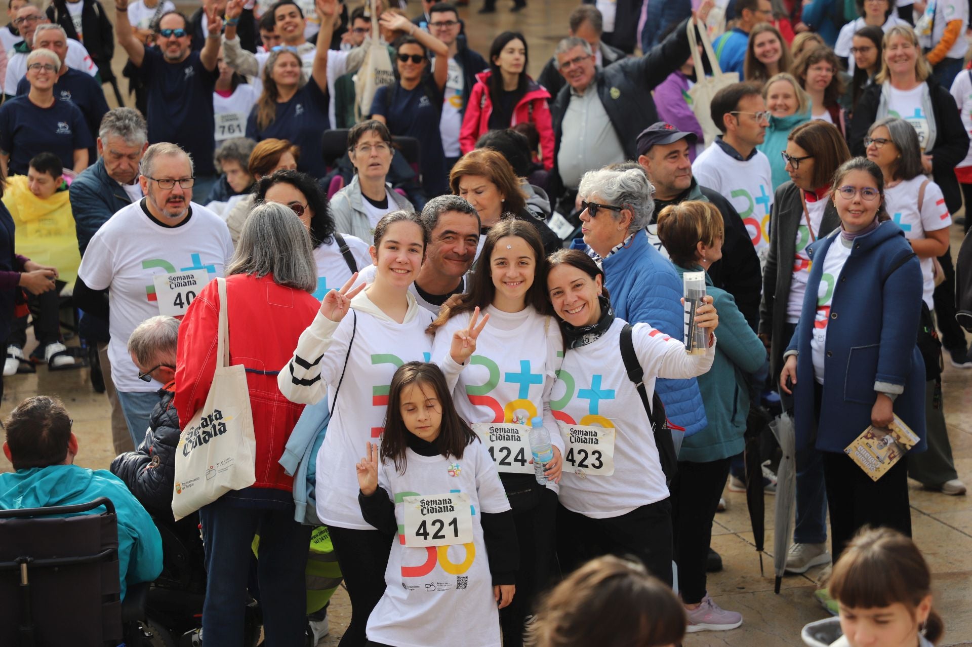 La I Marcha Cidiana celebrada en Burgos, en imágenes