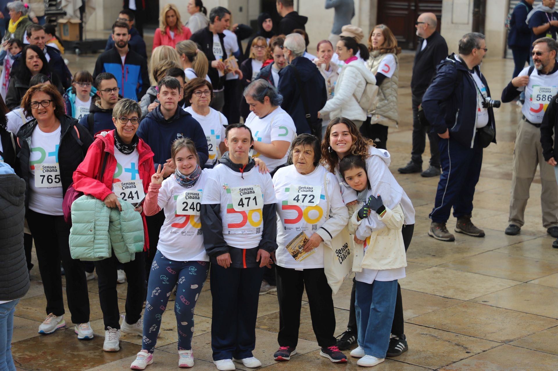 La I Marcha Cidiana celebrada en Burgos, en imágenes