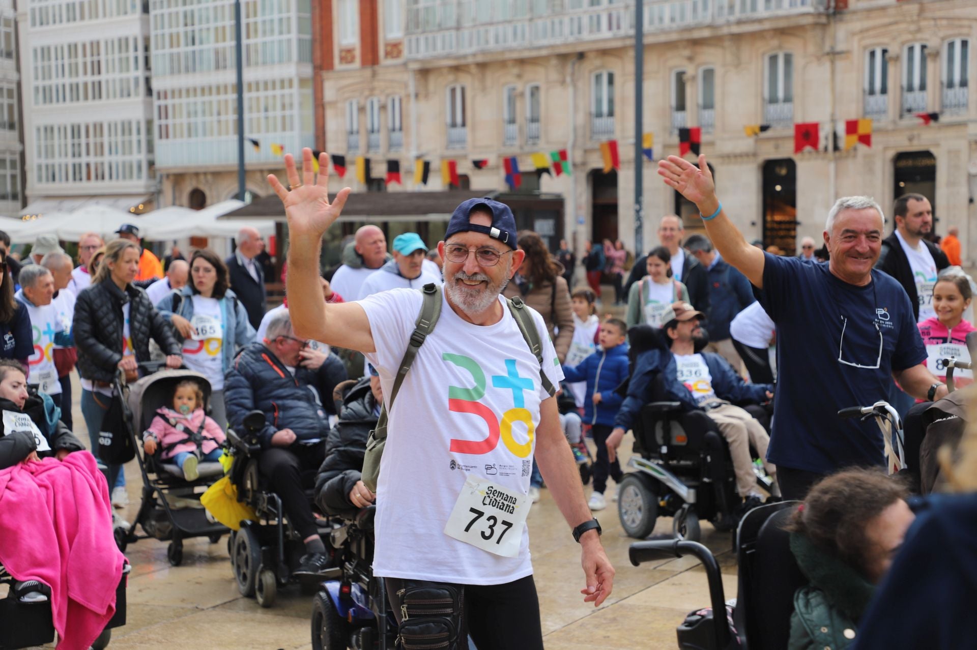 La I Marcha Cidiana celebrada en Burgos, en imágenes
