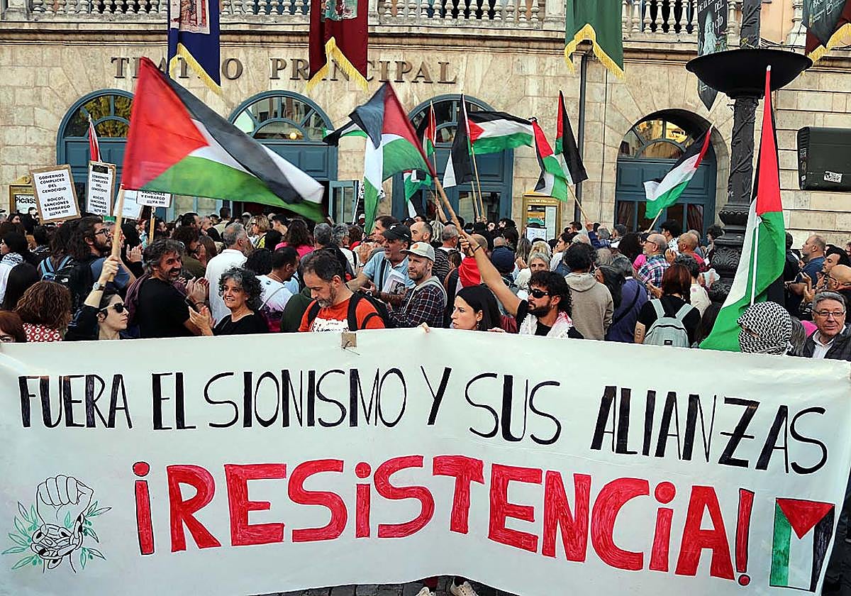Manifestación por Gaza en Burgos