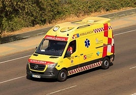 Imagen de archivo de una ambulancia en Burgos