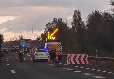 Un grave accidente deja una mujer herida y retenciones kilométricas en la AP-1, en Burgos