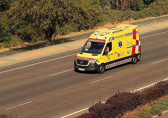 Imagen de archivo de una ambuancia en Burgos