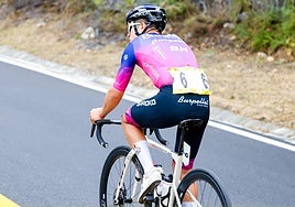 Carlos García Pierna, escapado en solitario.