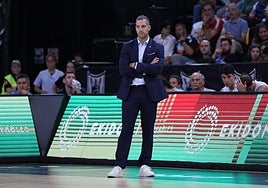 Bruno Savignani durante el encuentro en Bilbao.