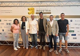 Parte del equipo de Norteña en la entrega de los Premios de la Industria de España.