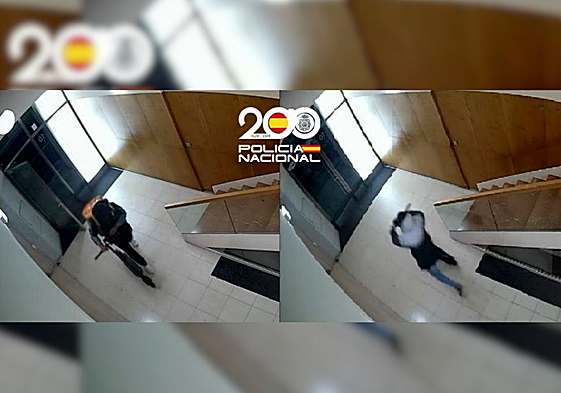 Imagen del detenido por robo con violencia y hurto