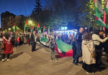 Miranda de Ebro volvió a volcarse con Palestina en una de las manifestaciones más multitudinarias del año
