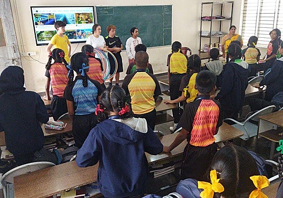 Estudiantes de la Facultad de Educación de la UBU participaron este año en el proyecto.