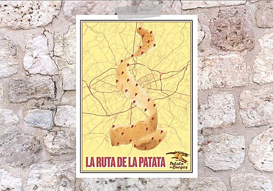 Imagen creada para crear un cartel de la Ruta de la patata.