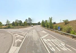 Tramo de Cortes donde se hará la senda peatonal y ciclista.
