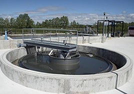 Imagen de archivo de una depuradora de un pueblo de Burgos.