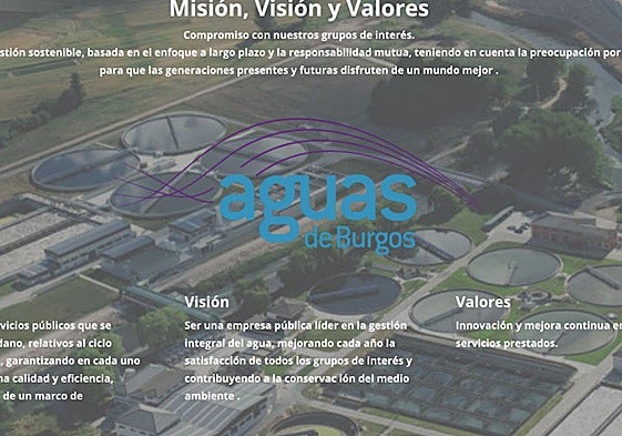 La web actual del Aguas de Burgos.