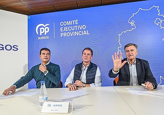 El Partido Popular de Burgos celebra su Comité Ejecutivo Provincial, en el que participa el secretario autonómico del PP, Francisco Vázquez.