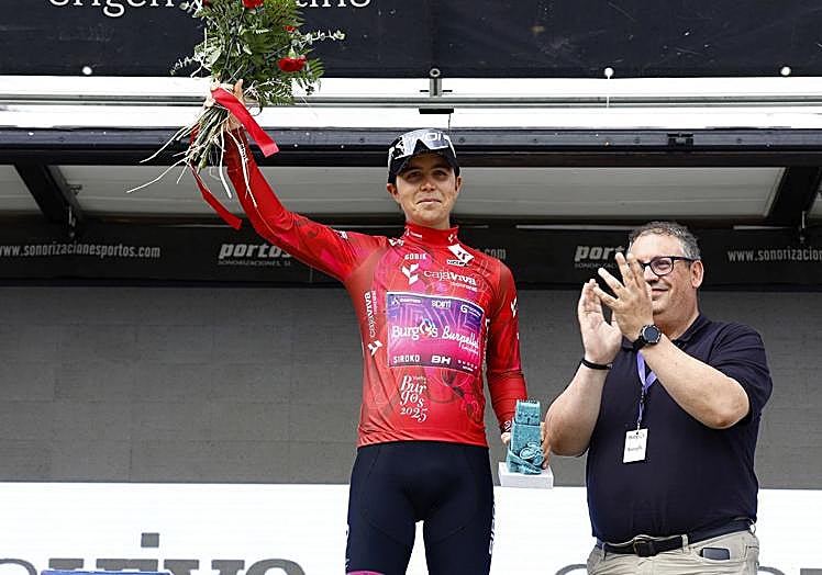 Carlos García Pierna, ganador de la montaña en la Vuelta a Burgos.