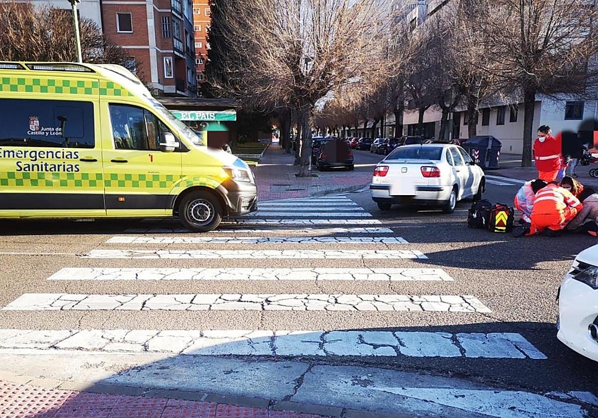 Imagen de archivo de un atropello ocurrido en la ciudad de Burgos.